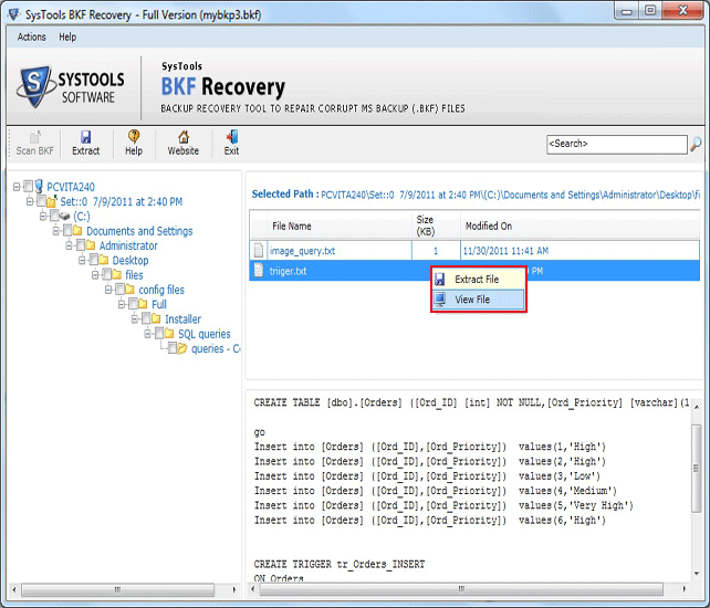 BKF Recovery Tool 5.8