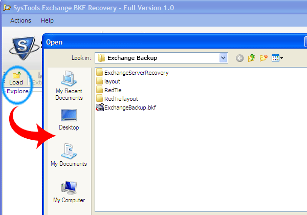 Restore Exchange Backup File 1.0
